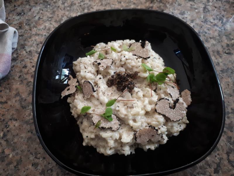 risotto truffé pour entrée mariage sur le Bouscat